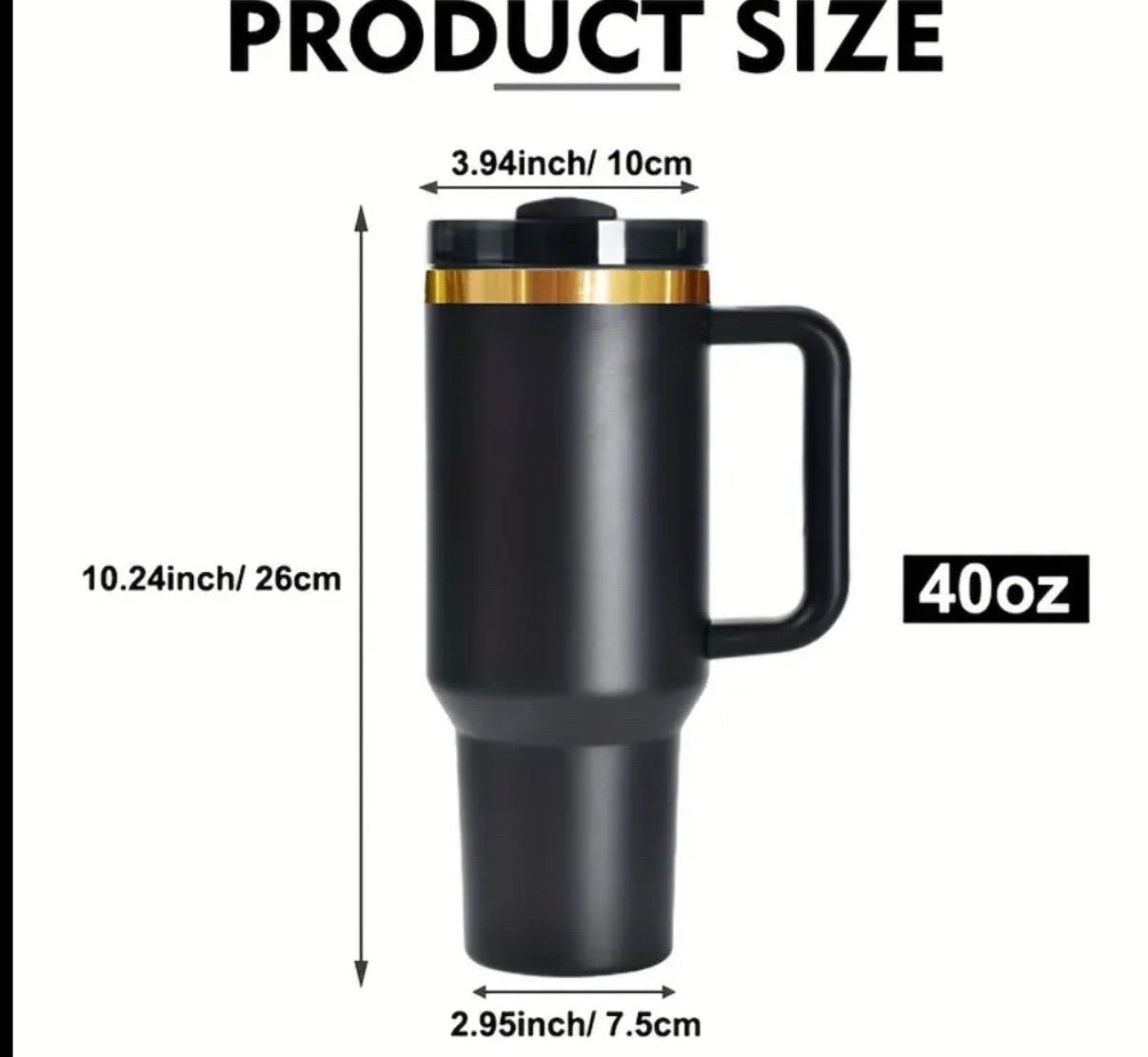 Gold & Black Laser Engraved Tumbler Set - Luxe Bundle