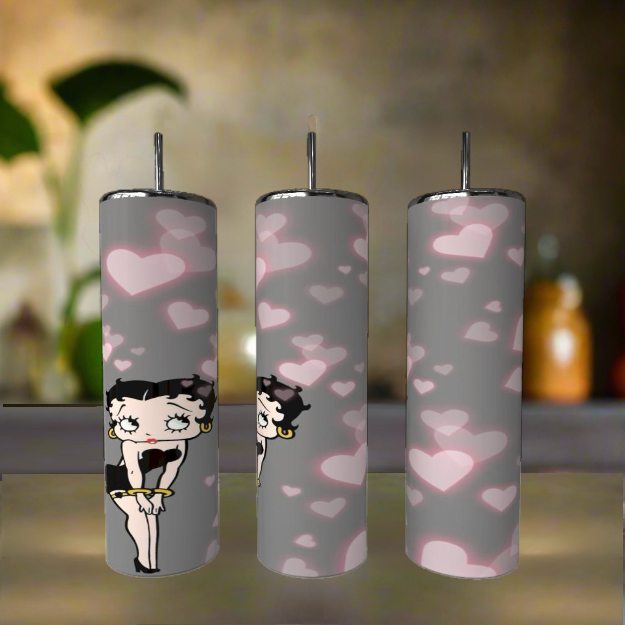 Betty Heart 20oz Skinny Tumbler