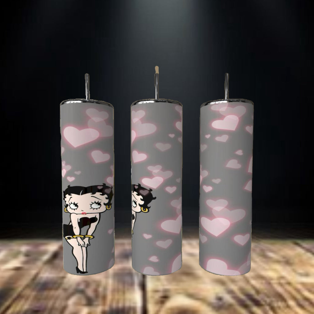 Betty Heart 20oz Skinny Tumbler